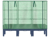 Raised Bed with Greenhouse Cover Rattan Look 120x40x140 cm 4015834