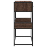 Console Table Brown Oak 90x35x80 cm Engineered Wood 849178