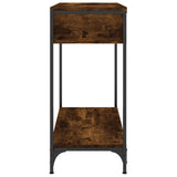 Console Table Smoked Oak 75x34.5x75 cm Engineered Wood 834167
