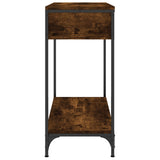 Console Table Smoked Oak 75x34.5x75 cm Engineered Wood 834167