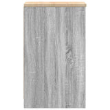 Garage Storage Cabinet Grey Sonoma 30x51x85 cm Solid Wood Pine 860531