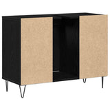 Bathroom Cabinet Black 80 x 33 x 60 cm Engineered Wood 873897