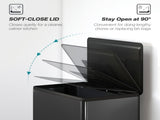 45L Kitchen Bin, Pedal Bin with Soft-Close and Stay-Open Lid, Removable Inner Bucket, Odor Control T3398P424981