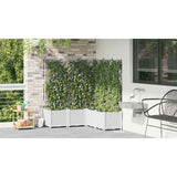 Garden Planter 5 pcs White 120 x 120 x 142 cm PP 42002924
