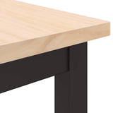 Table Natural 100 x 50 x 77 cm Engineered Wood and Steel 873792