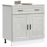 Kitchen Base Cabinet Porto Concrete Grey Engineered Wood 853981