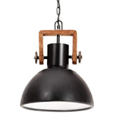 320536 Industrial Hanging Lamp 25 W Black Round 30 cm E27