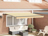 Retractable Awning Yellow 300 x 200 cm Fabric 3329502