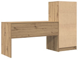 Desk with Drawer with Shelf with Storage 2 pcs Artisan Oak 3337336