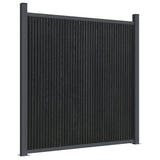 Fence Panel Grey 1737x186 cm WPC 3282798