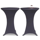 Stretch Table Cover 4 pcs 80 cm Anthracite 279086