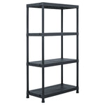 Storage Shelf Racks 5 pcs Black 60x30x138 cm Plastic 276252
