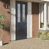 Window Films 4 pcs Frosted Stripes Pattern PVC 3208976