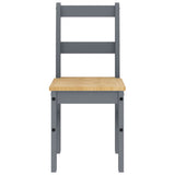 5 Piece Dining Set PANAMA Grey Solid Wood Pine 3345171