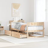 Bed Frame without Mattress 100x200 cm Solid Wood Pine 3306387