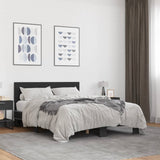Bed Frame without Mattress Black 140x190 cm 3280212
