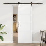 Sliding Door ORKDAL White 78 x 211 cm Solid Pine Wood 3333809