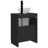Bathroom Vanity with Sink Black 54 x 35 x 83 cm Engineered Wood 890139