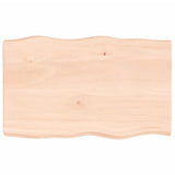 Table Top 80x50x cm Untreated Solid Wood Live Edge 363877