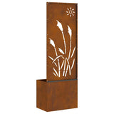 Garden Privacy Screen Rusty 50 x 150 cm Weathering steel 876433
