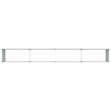 Garden Raised Bed Light Brown 320 x 40 x 77 cm Galvanised Steel 42017332