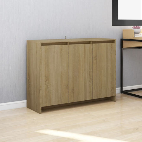 ZNTS Sideboard Sonoma Oak 102x33x75 cm Engineered Wood 809776