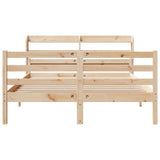 Bed Frame with Headboard without Mattress 150x200 cm King Size 3306686