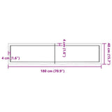 Table Top Light Brown 180x40x cm Treated Solid Wood Oak 3156389