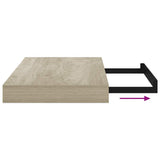 Floating Wall Shelves 4 pcs Oak 40x23.5x3.8 cm MDF 323870