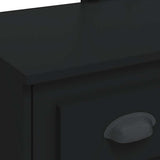 Dressing Table with LED Lights Black 90x42x132.5 cm 834971