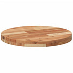 ZNTS Table Top Round Ø50x4 cm Solid Wood Acacia 4008701