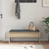 Hall Bench with Cushion Sonoma Oak 103 x 38 x 40 cm 891562