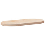Table Top 80x40x2,5 cm Solid Wood Pine Oval 824350