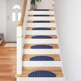 Self-adhesive Stair Mats 15 pcs Blue 56 x 17 x 3 cm 42011442