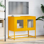 ZNTS TV Cabinet Mustard Yellow 68x39x60.5 cm Cold-rolled Steel 853335