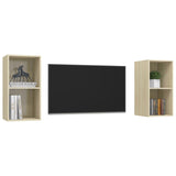 Wall-mounted TV Cabinets 2 pcs Sonoma Oak Engineered Wood 3079847