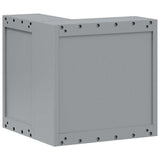Tool Cabinet with Shelf with Lock Red and Grey 55 x 55 x 55 cm 4103468