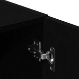 Kitchen Cabinet Black 38x41.5x131.5 cm Engineered Wood 860113