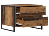 Bedside Table 2 pcs Old Wood 50 x 39.5 x 50 cm Engineered Wood 886687
