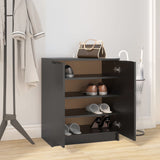 Shoe Cabinet Black 59x35x70 cm Engineered Wood 811422