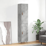 Highboard Concrete Grey 34.5x34x180 cm Engineered Wood 3199085
