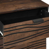 Bedside Cabinet Walnut 50 x 33 x 60 cm Solid Acacia wood 4018016