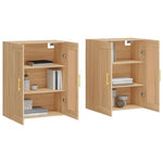 Wall Mounted Cabinets 2 pcs Sonoma Oak Engineered Wood 3198004