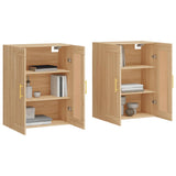 Wall Mounted Cabinets 2 pcs Sonoma Oak Engineered Wood 3198004
