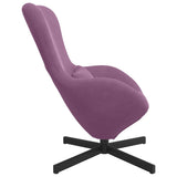 Egg Chair Purple 63 x 73 x 90 cm Velvet 42002767