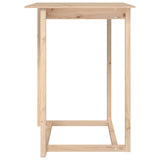 ZNTS Bar Table 80x80x110 cm Solid Wood Pine 822182