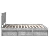 Bed Frame with Headboard Concerte 160 x 200 cm Solid Pine Wood 3410986