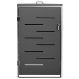 Single Wheelie Bin Shed 69x77.5x112.5 cm Stainless Steel 149554