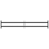 Security Grille for Windows with 2 Crossbars 3 pcs 93-174 cm 42031284