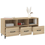 TV Cabinet Sonoma Oak 102x35x50 cm Engineered Wood 812612